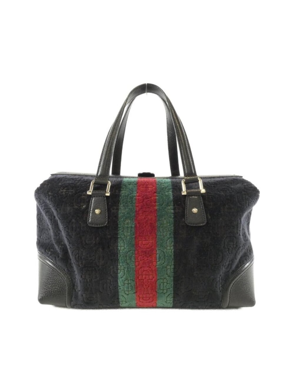 ★SOLD★ Gucci Boston Bag Travel Bags Black - Picture 2 of 9